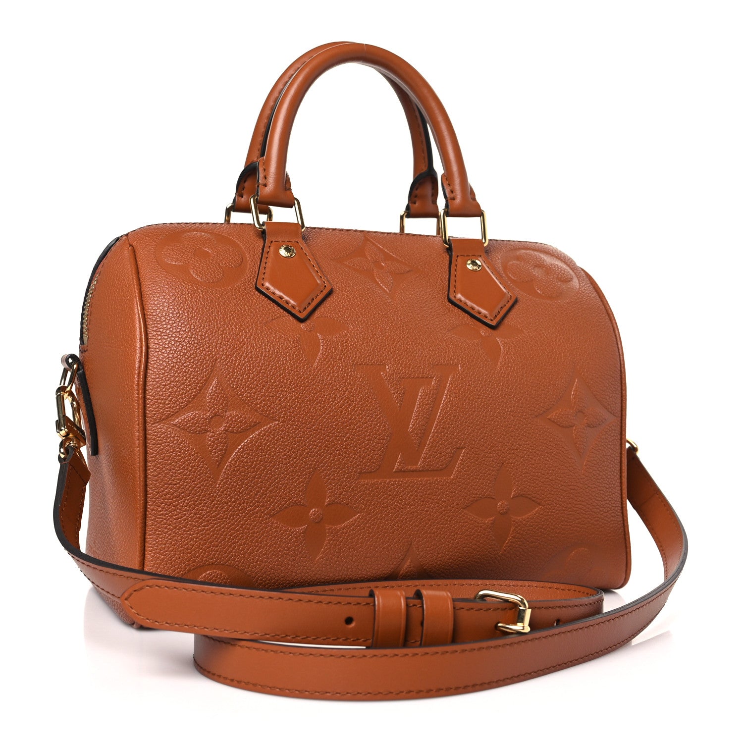 Louis Vuitton Empreinte Monogram Giant Speedy Bandouliere 25 Cognac 2 of 7
