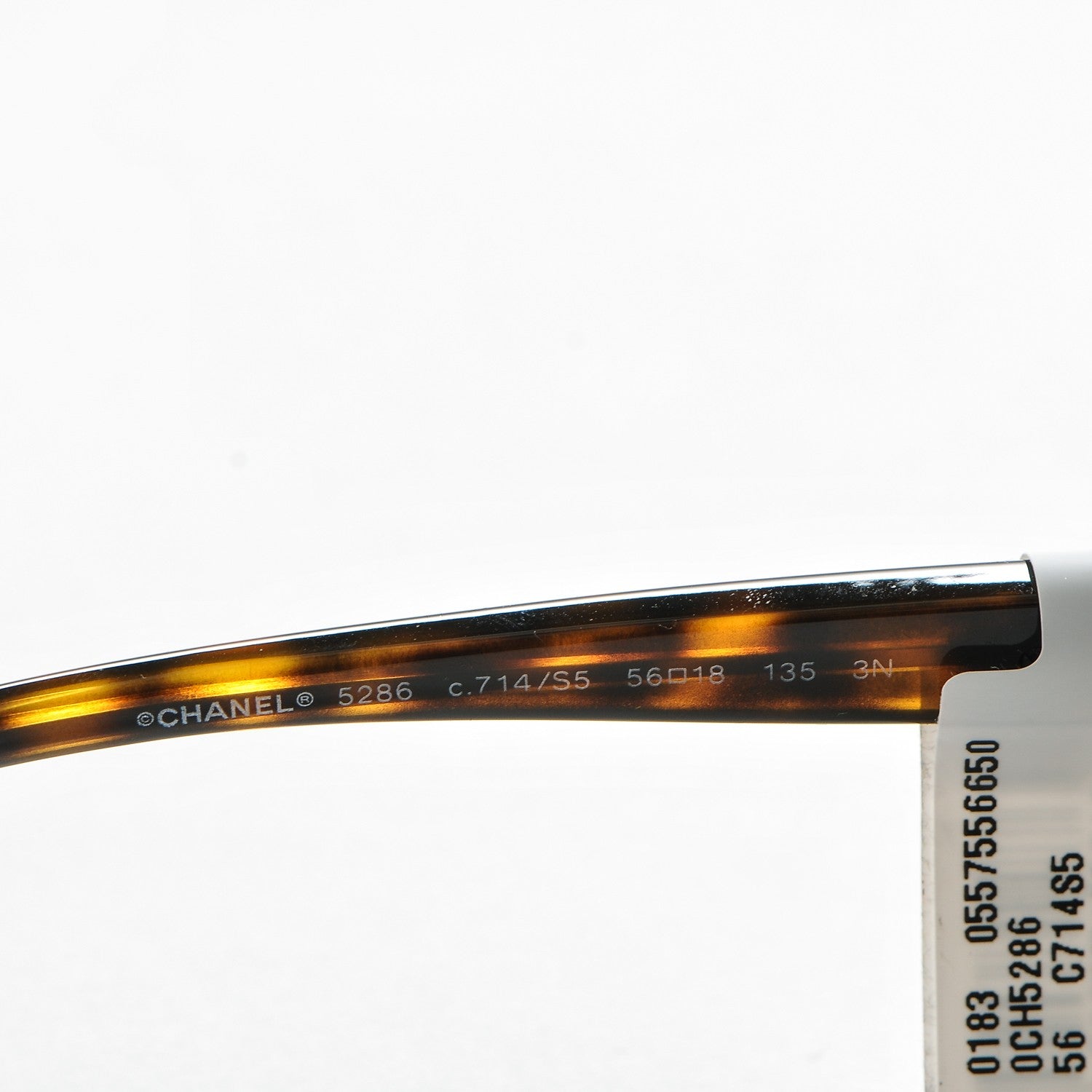 Chanel Tortoise Shell CC Sunglasses 5286 5 of 8
