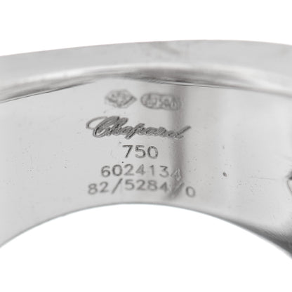 Chopard 18K White Gold Diamond Love Hearts Ring 53 6.5 5 of 6