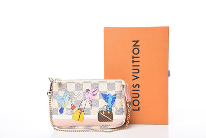 Louis Vuitton Damier Azur 2018 Christmas Animation Mini Pochette Accessories 10 of 10