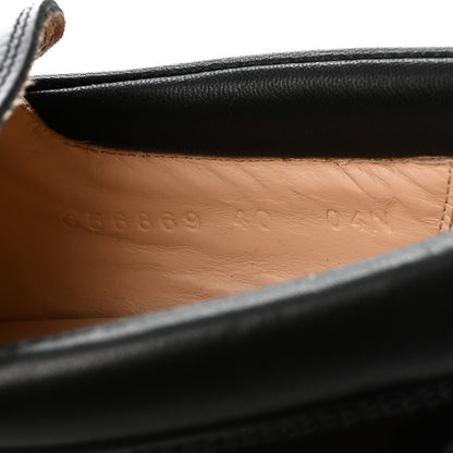 Gucci Magnum Calfskin Nappa Samoa Womens Horsebit Platform Chunky Lug Sole 40mm Loafers 40 Black 8 of 9