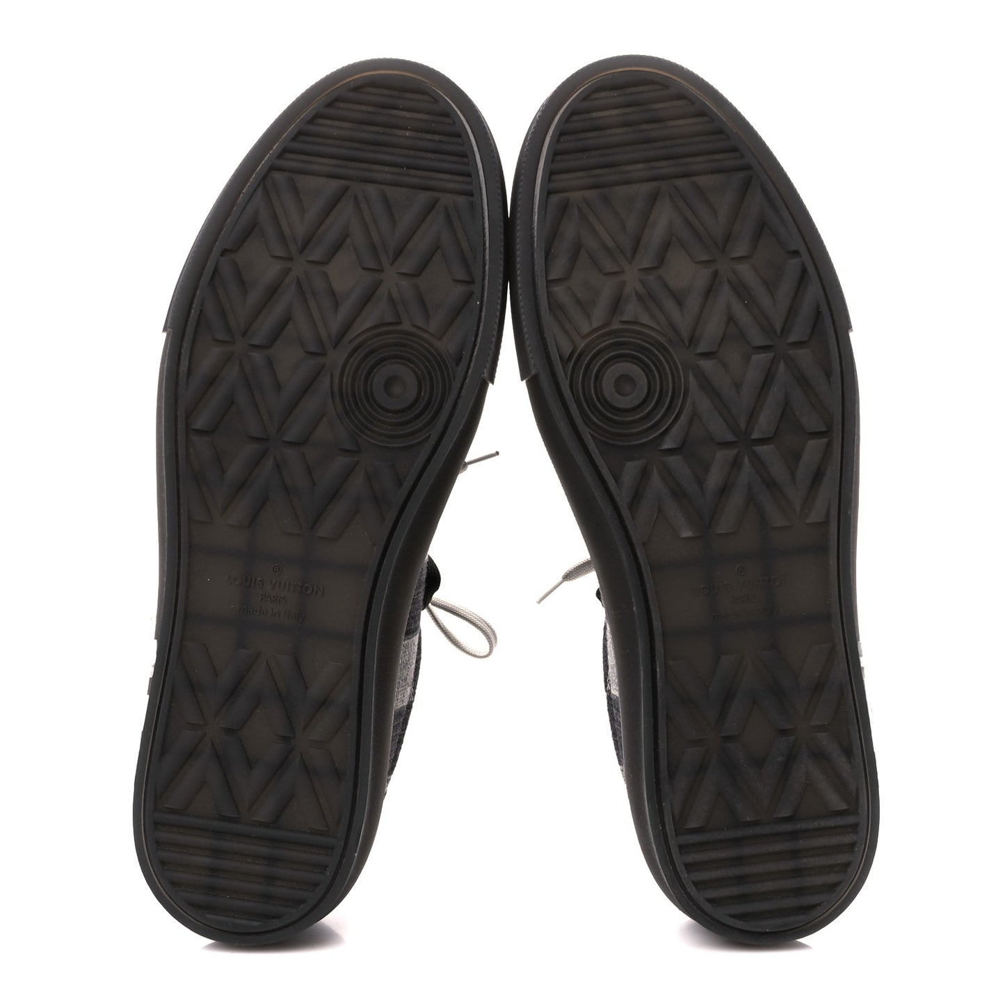 Damier Distorted Mens LV Ollie Sneakers 10.5 Black