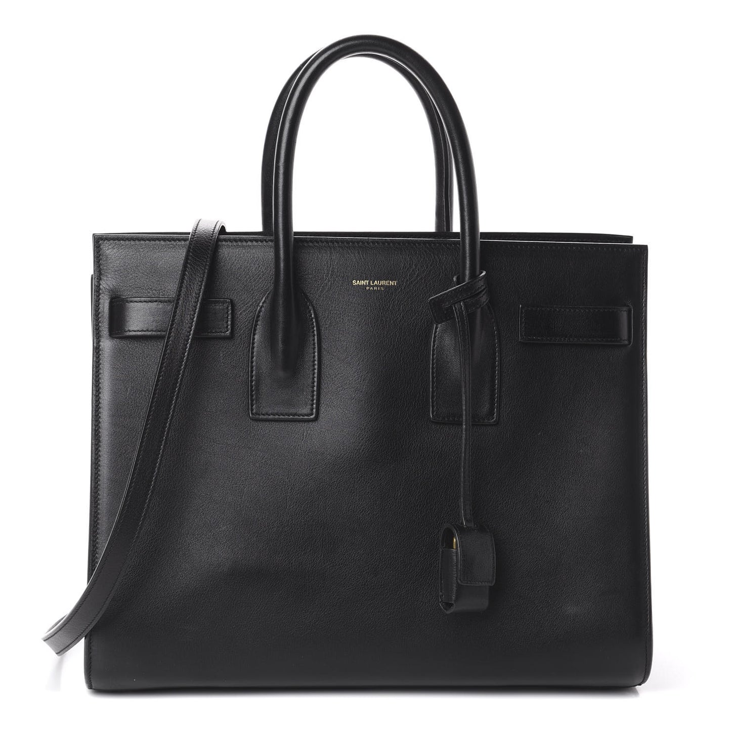 Calfskin Small Sac De Jour Black
