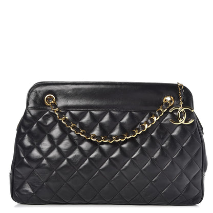 Chanel Lambskin Quilted Shoulder Bag Black 1 of 8