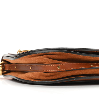 Chloe Calfskin Suede Medium Nile Bracelet Bag Caramel 8 of 12