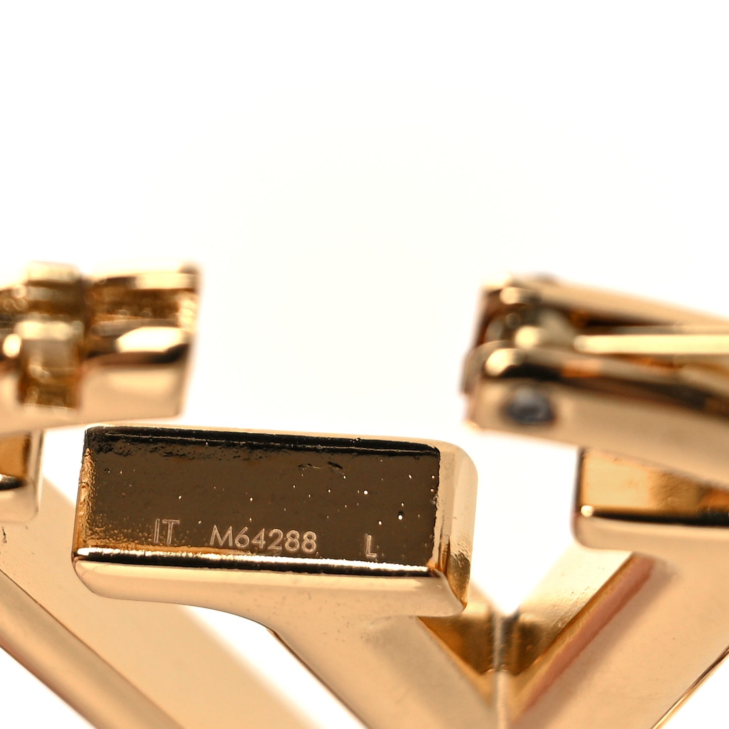 Metal Louise Hoop Earrings Gold