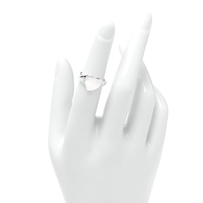 Tiffany Sterling Silver Elsa Peretti Full Heart Ring 49 4.75 2 of 5