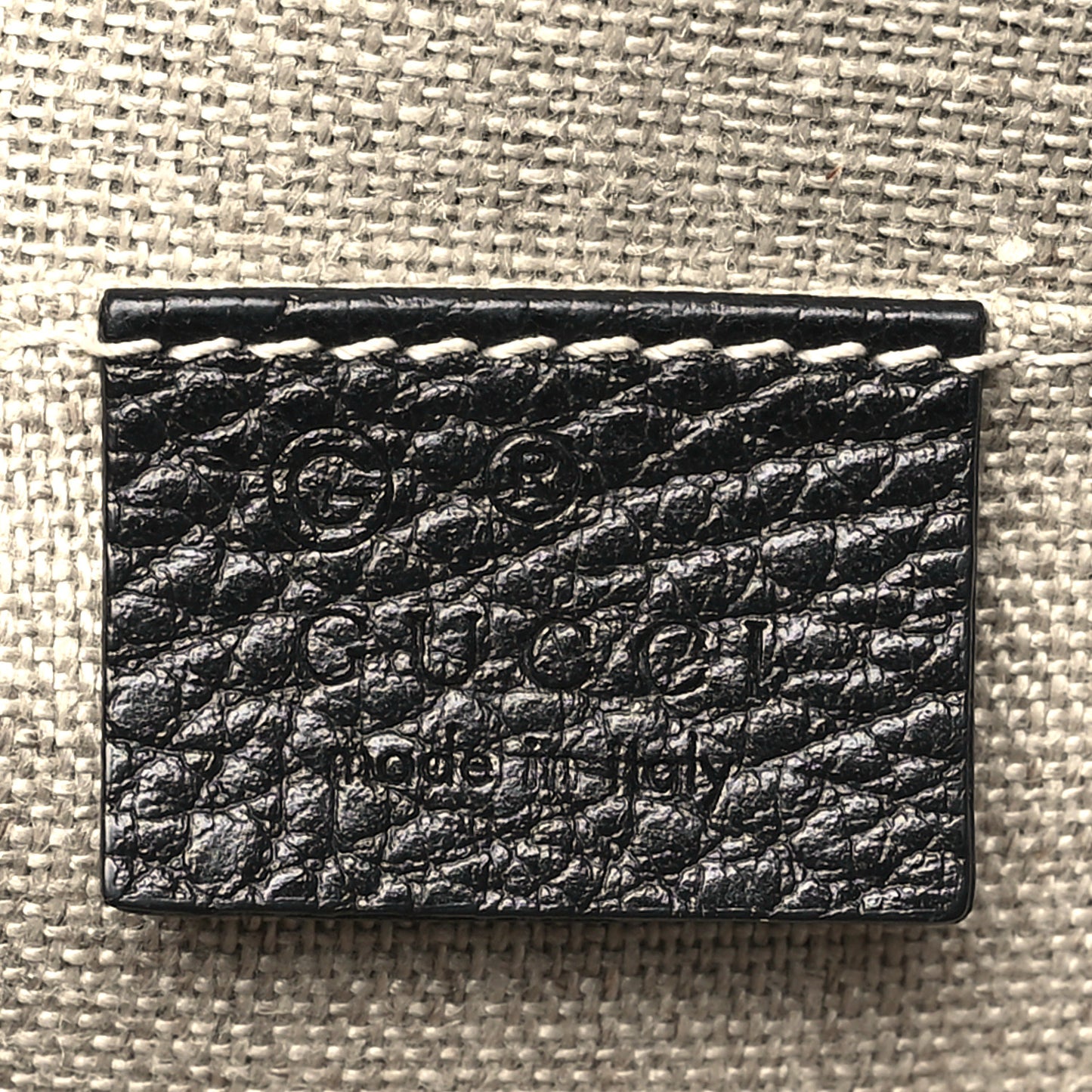 Dollar Calfskin Small GG Charm Dome Bag Black