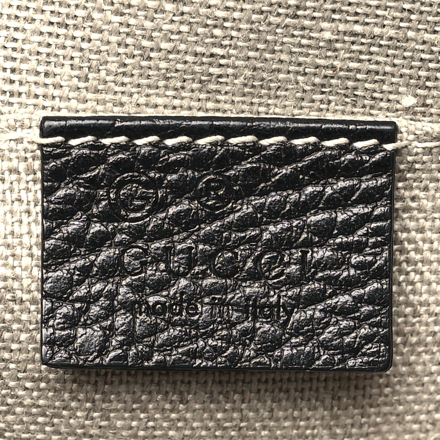 Gucci Dollar Calfskin Small GG Charm Dome Bag Black 6 of 11
