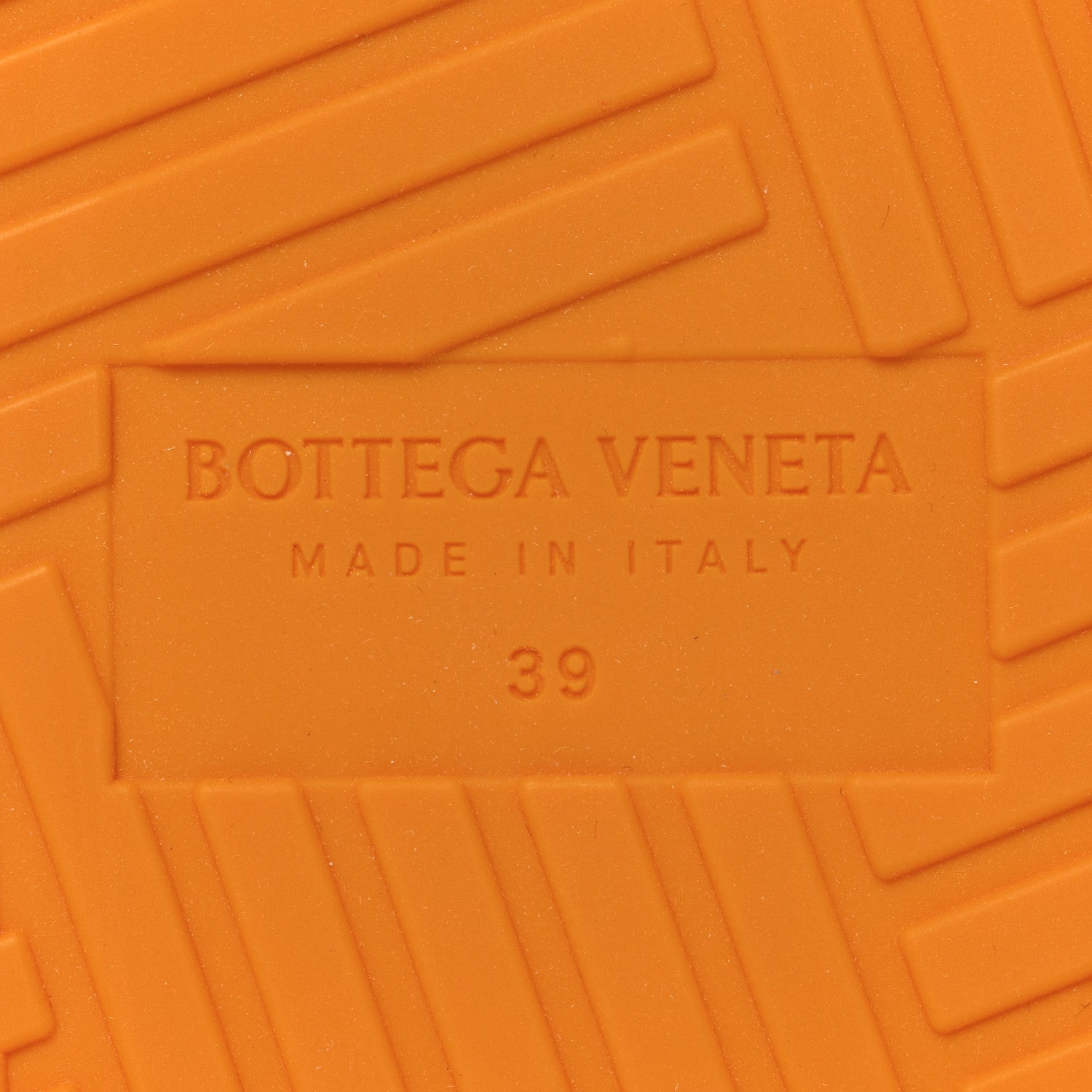 Bottega Veneta Rubber The Slider Sandals 39 Tangerine 8 of 9