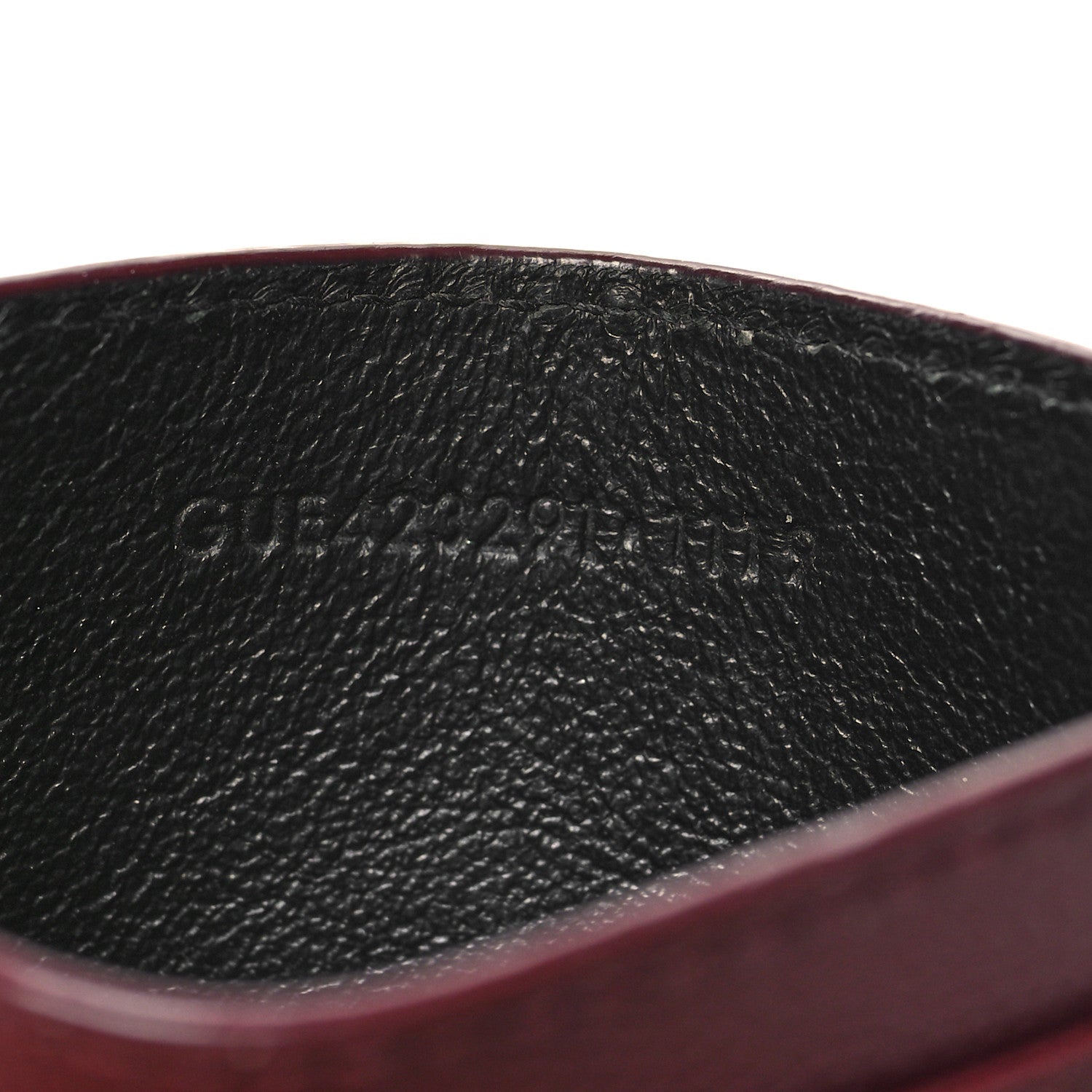 Saint Laurent Grain De Poudre Matelasse Chevron Cassandre Credit Card Case Rouge Legion 7 of 11