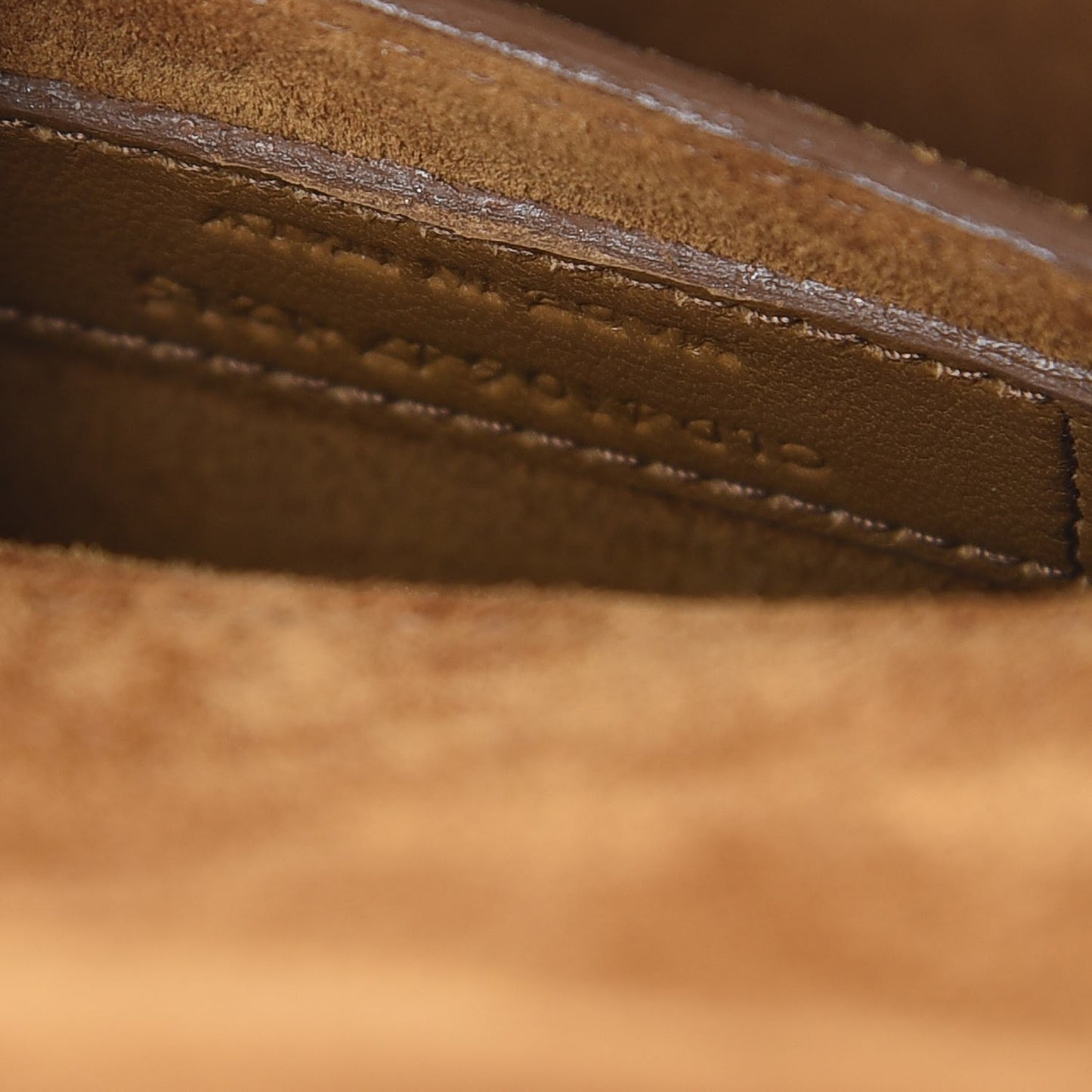 Suede Fringe Baby Monogram Satchel Light Ocre