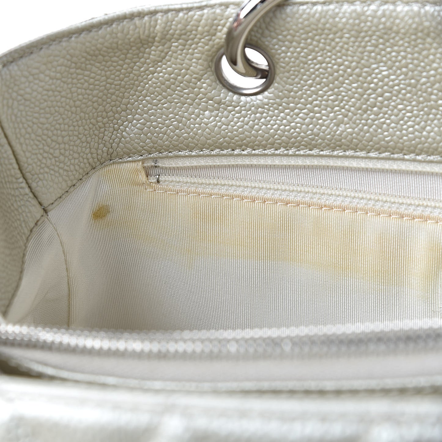 Metallic Caviar Grand Shopping Tote GST Light Gold