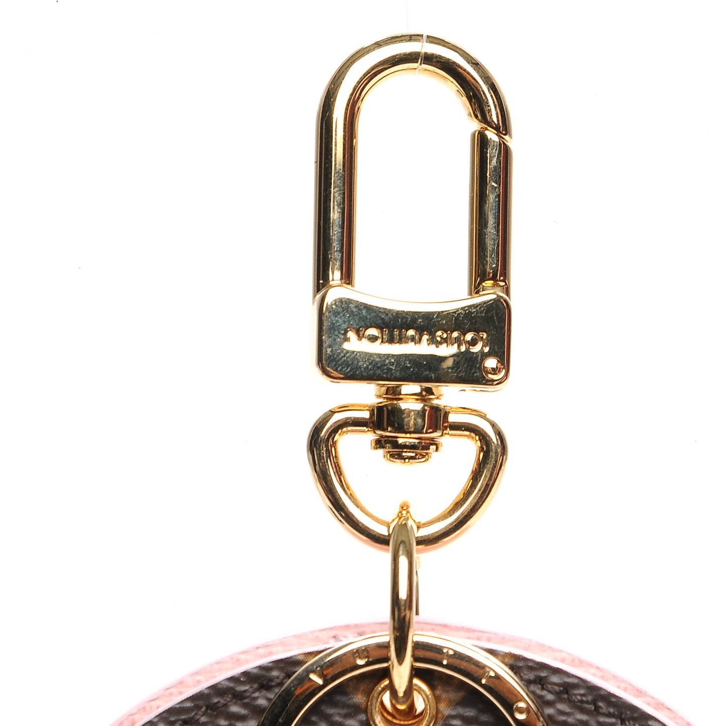 Monogram LV Mirror Key Holder Rose Ballerine