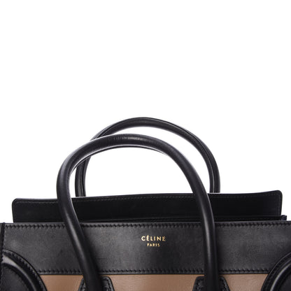 Celine Smooth Calfskin Suede Tri-color Mini Luggage Beige 14 of 14
