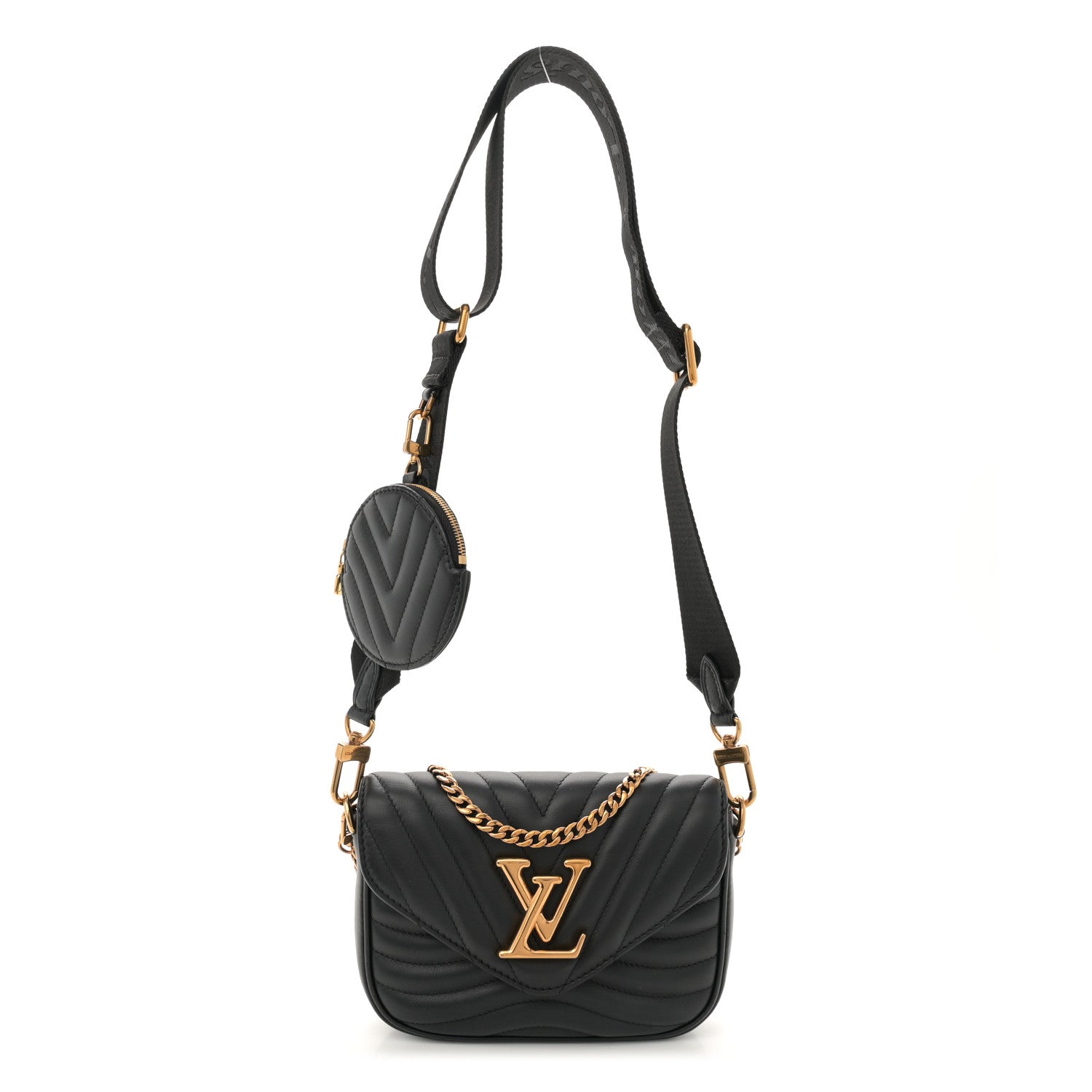Louis Vuitton Calfskin New Wave Multi Pochette Black 1 of 10
