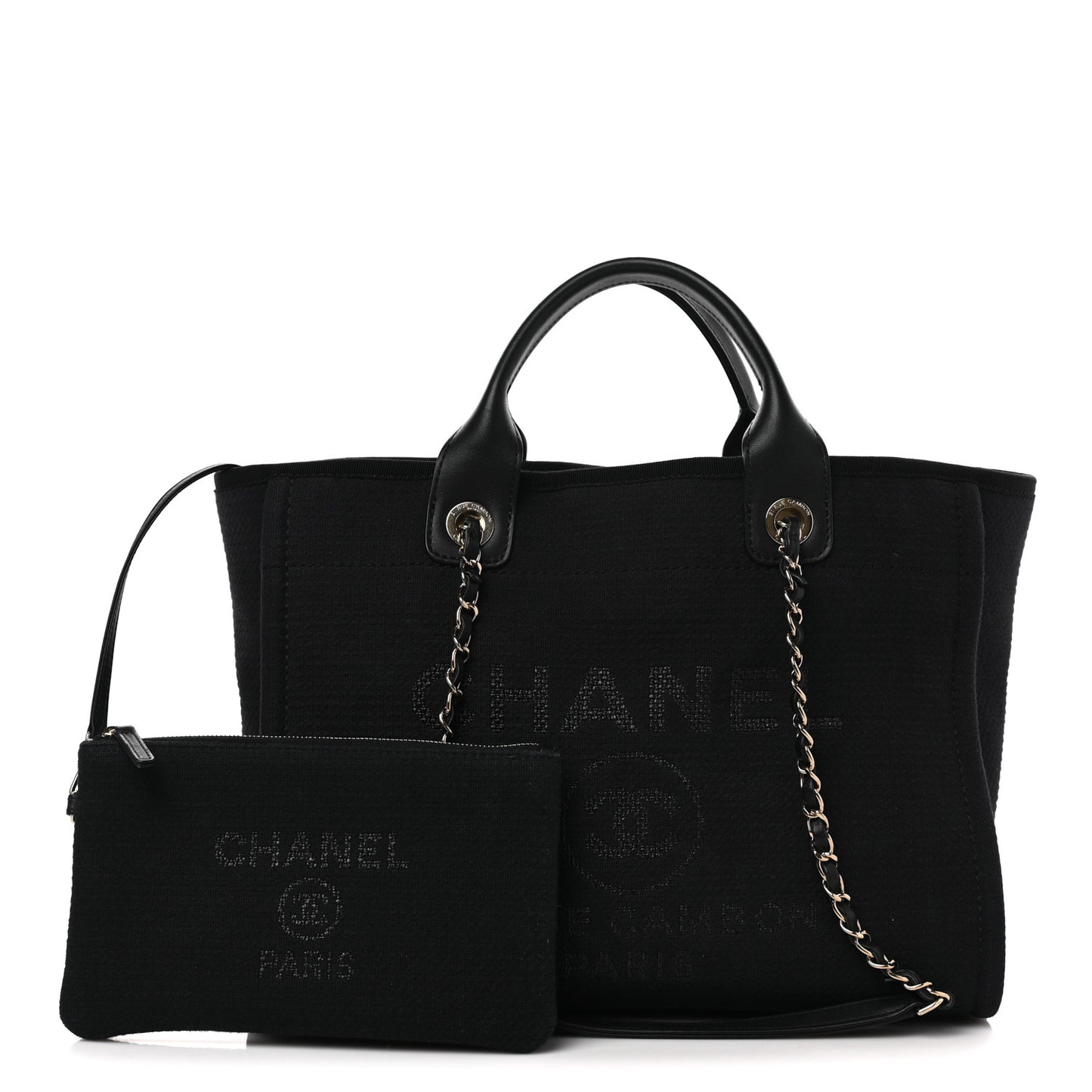 Mixed Fibers Small Deauville Tote Black