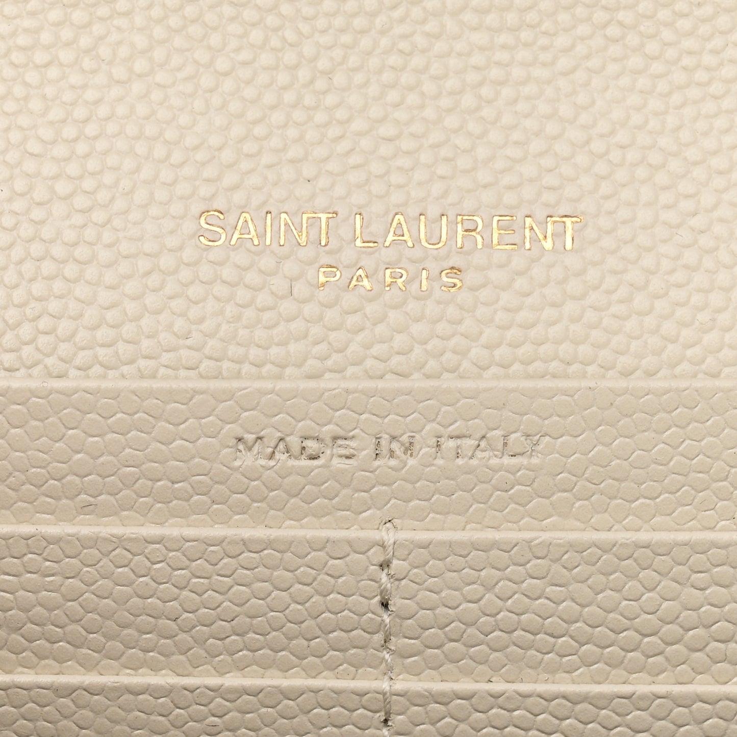 Grain De Poudre Matelasse Chevron Monogram Chain Wallet Crema Soft
