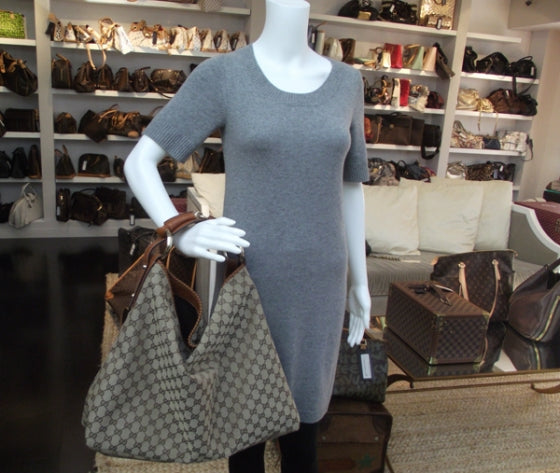 Gucci Monogram Large Horsebit Chain Hobo 2 of 11