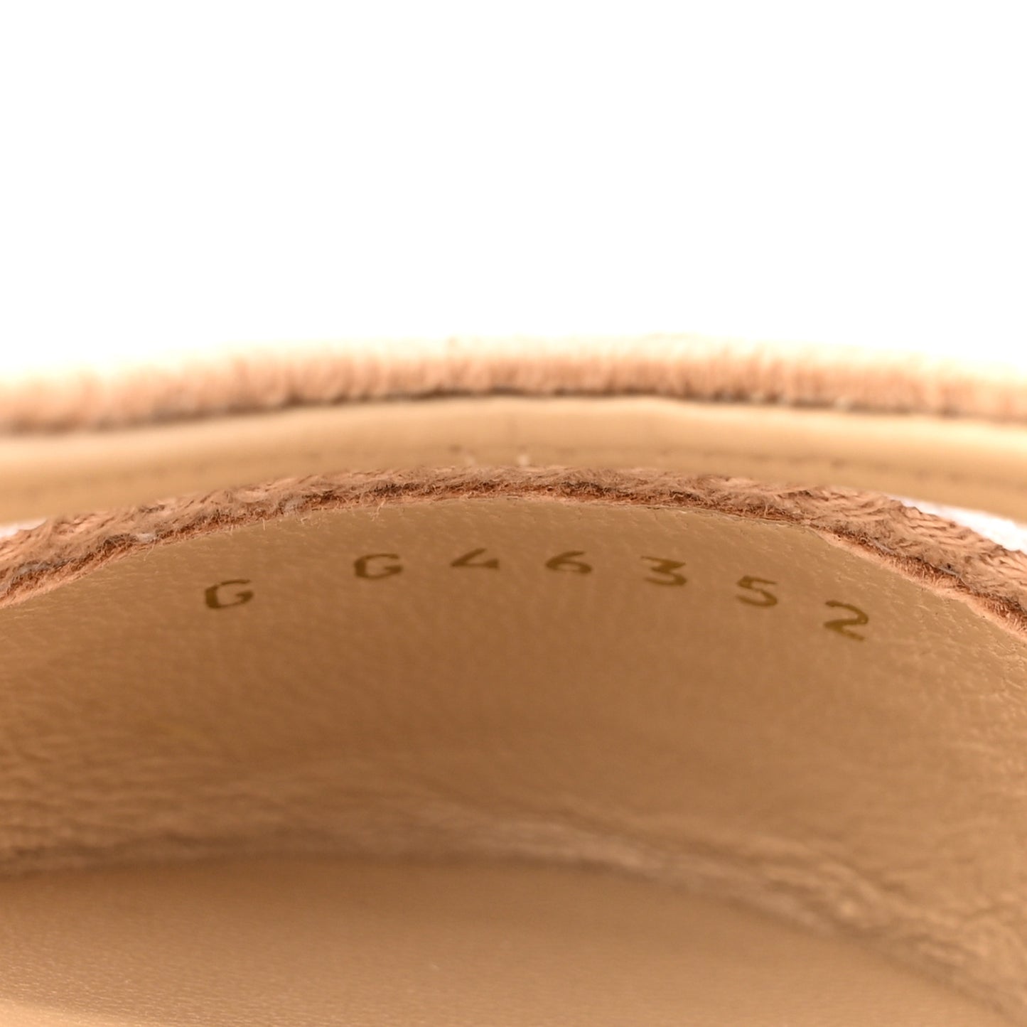 Raffia Cap Toe Ballerina Flats 36 Beige White