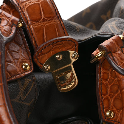 Louis Vuitton LOUIS VUITTON Monogram Alligator Trim Mahina XL 11 of 12