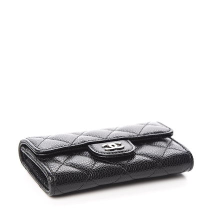 Chanel Caviar Quilted Flap Card Holder Black 4 of 9
