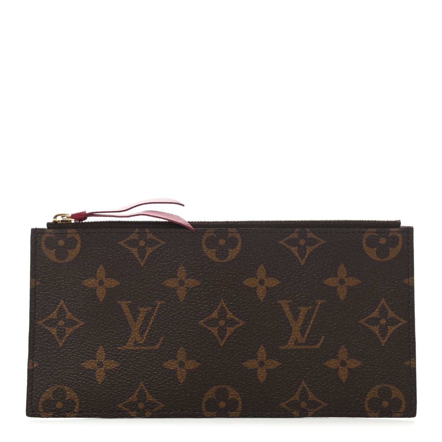 Louis Vuitton Monogram Felicie Chain Wallet Zippered Insert Fuchsia 1 of 6
