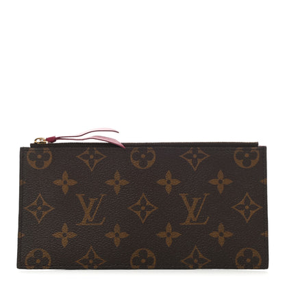 Louis Vuitton Monogram Felicie Chain Wallet Zippered Insert Fuchsia 1 of 6