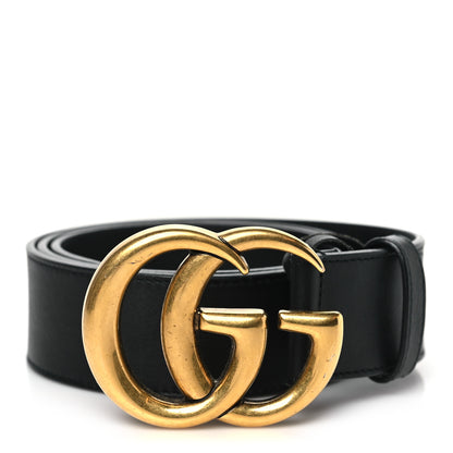 Gucci Calfskin Double G 40mm Belt 85 34 Black 1 of 5