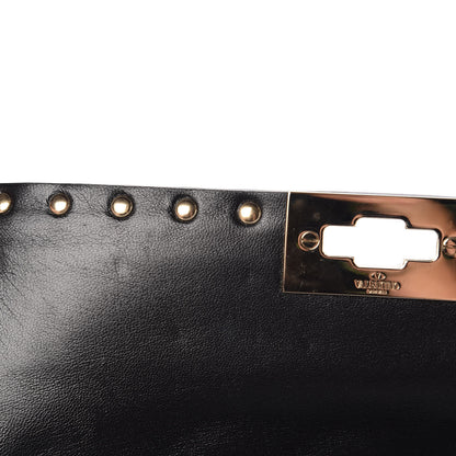 Valentino Garavani Lambskin Medium Rockstud Spike Shoulder Bag Black 9 of 10
