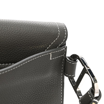 Christian Dior X KAWS Grained Calfskin Saddle Wristlet Grey 8 of 10