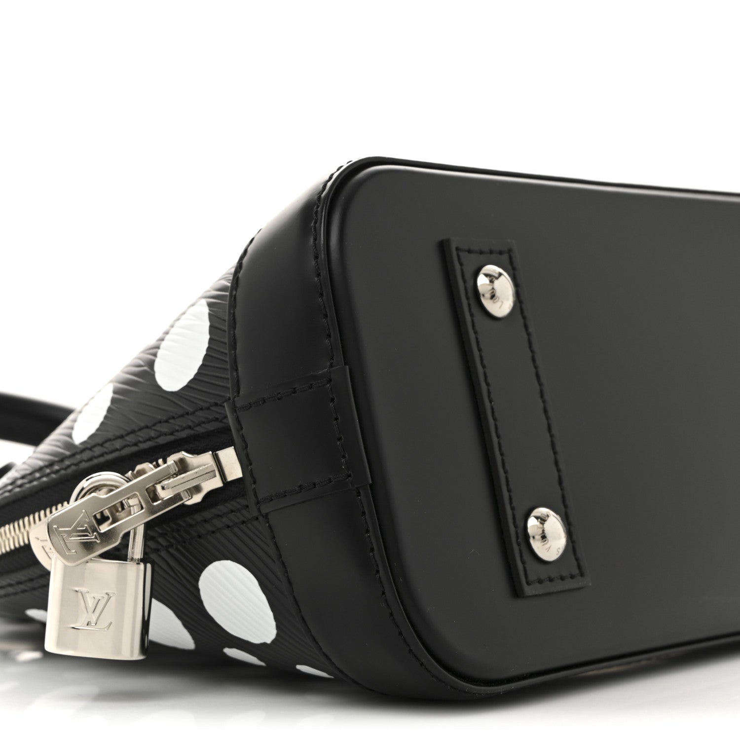 Louis Vuitton X YK Epi Alma BB Black White 8 of 11