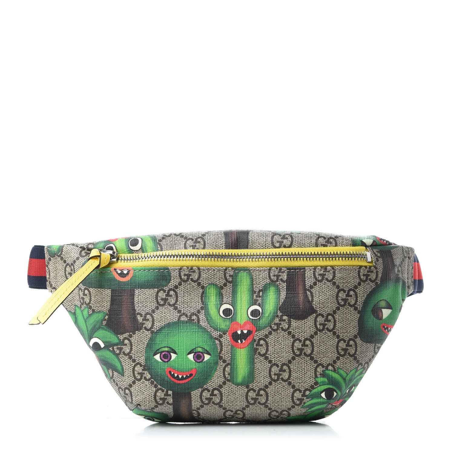 Gucci GG Supreme Monogram Smiling Plants Childrens Belt Bag Multicolor 1 of 9