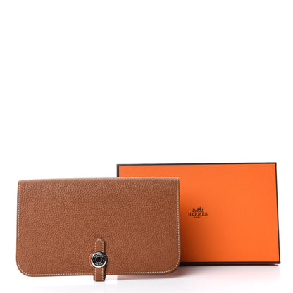 Hermes Togo Dogon Duo Wallet Gold 8 of 8