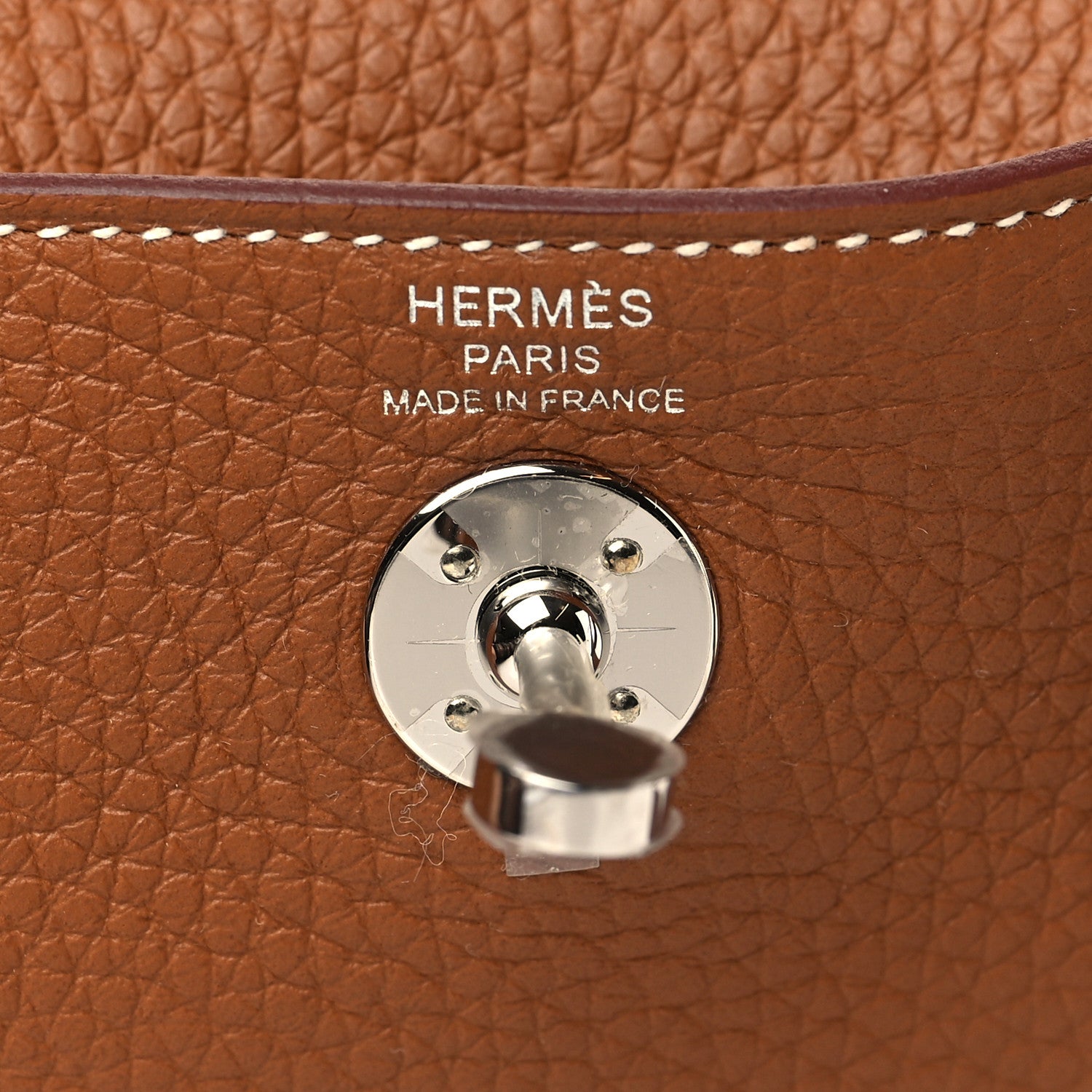 Hermes Taurillon Clemence Mini Lindy 20 Gold 6 of 10