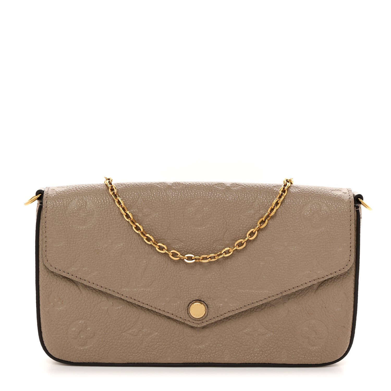 Louis Vuitton Empreinte Pochette Felicie Chain Wallet Tourterelle 1 of 11