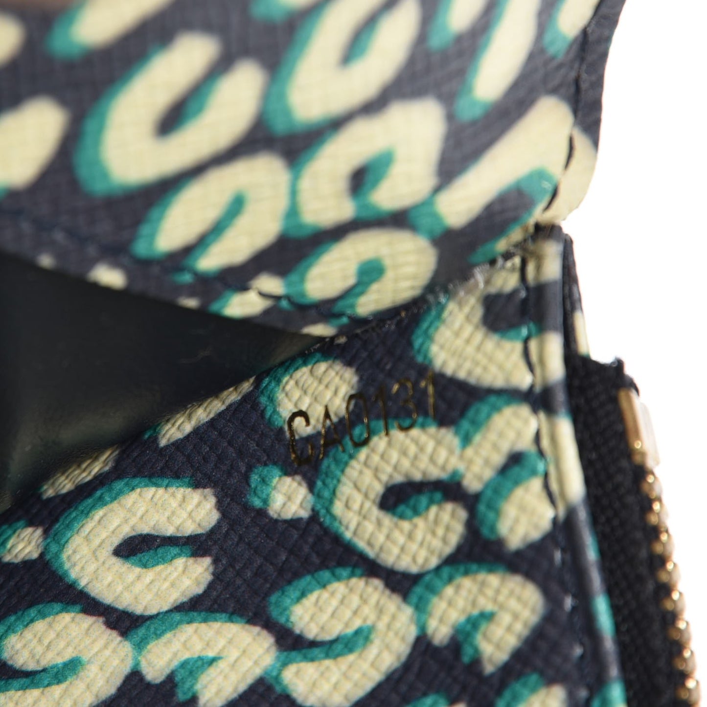 Monogram Leopard Insolite Wallet Blue Infini