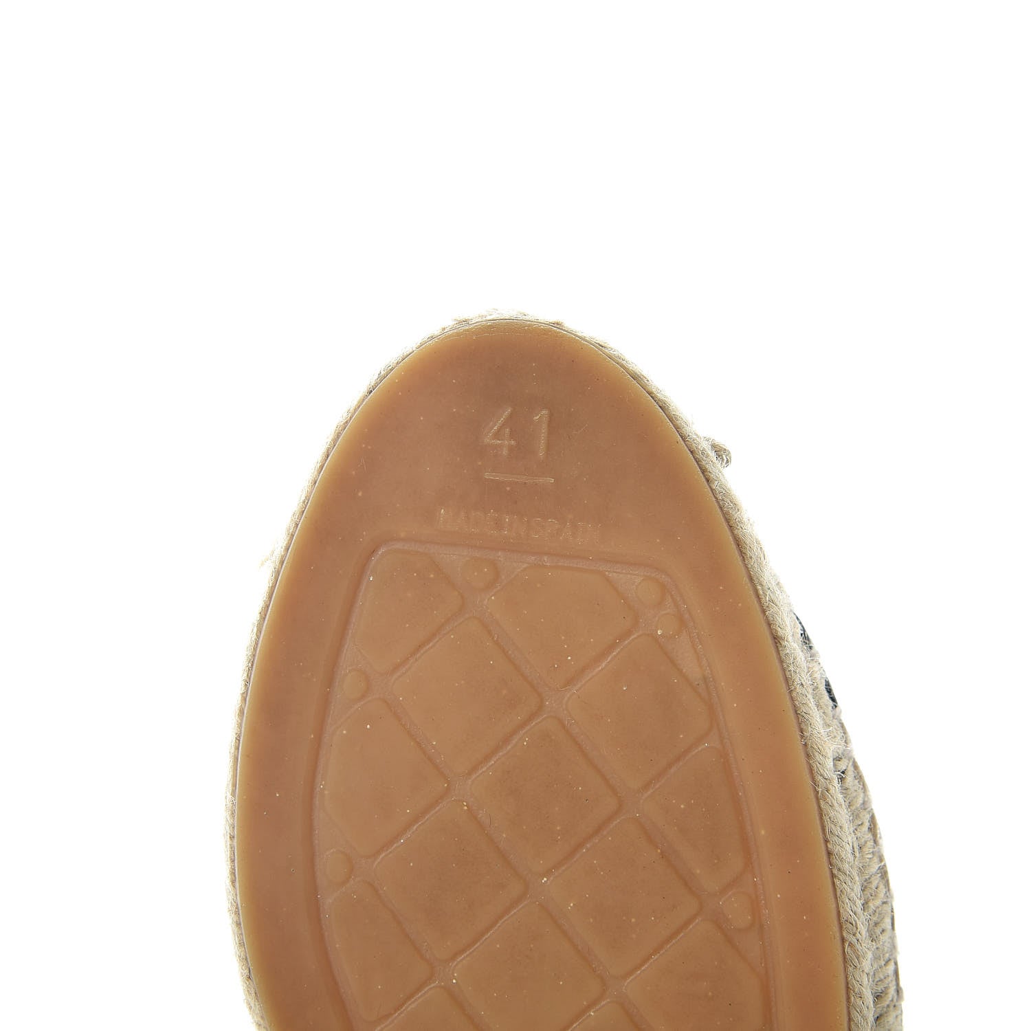 Chanel Lambskin CC Espadrilles 41 Beige Black 9 of 11