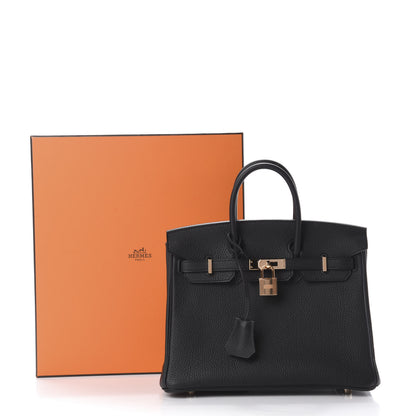 Hermes Togo Birkin 25 Black 11 of 11