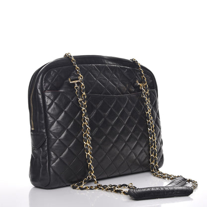Chanel Lambskin Quilted Shoulder Bag Black 3 of 13