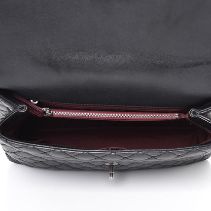 Chanel Caviar Quilted Medium Coco Handle Flap Black 5 of 9