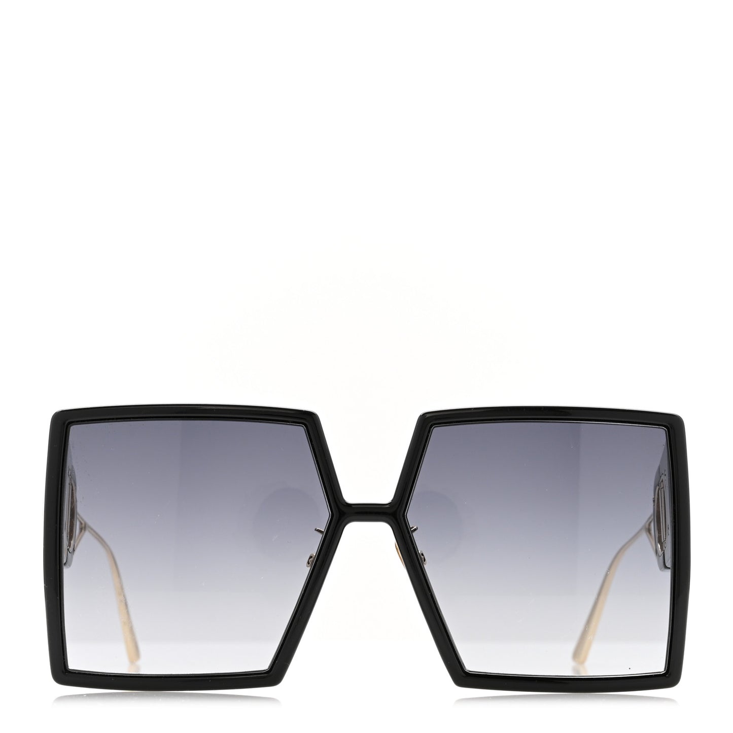 Acetate Square 30 Montaigne Sunglasses Black
