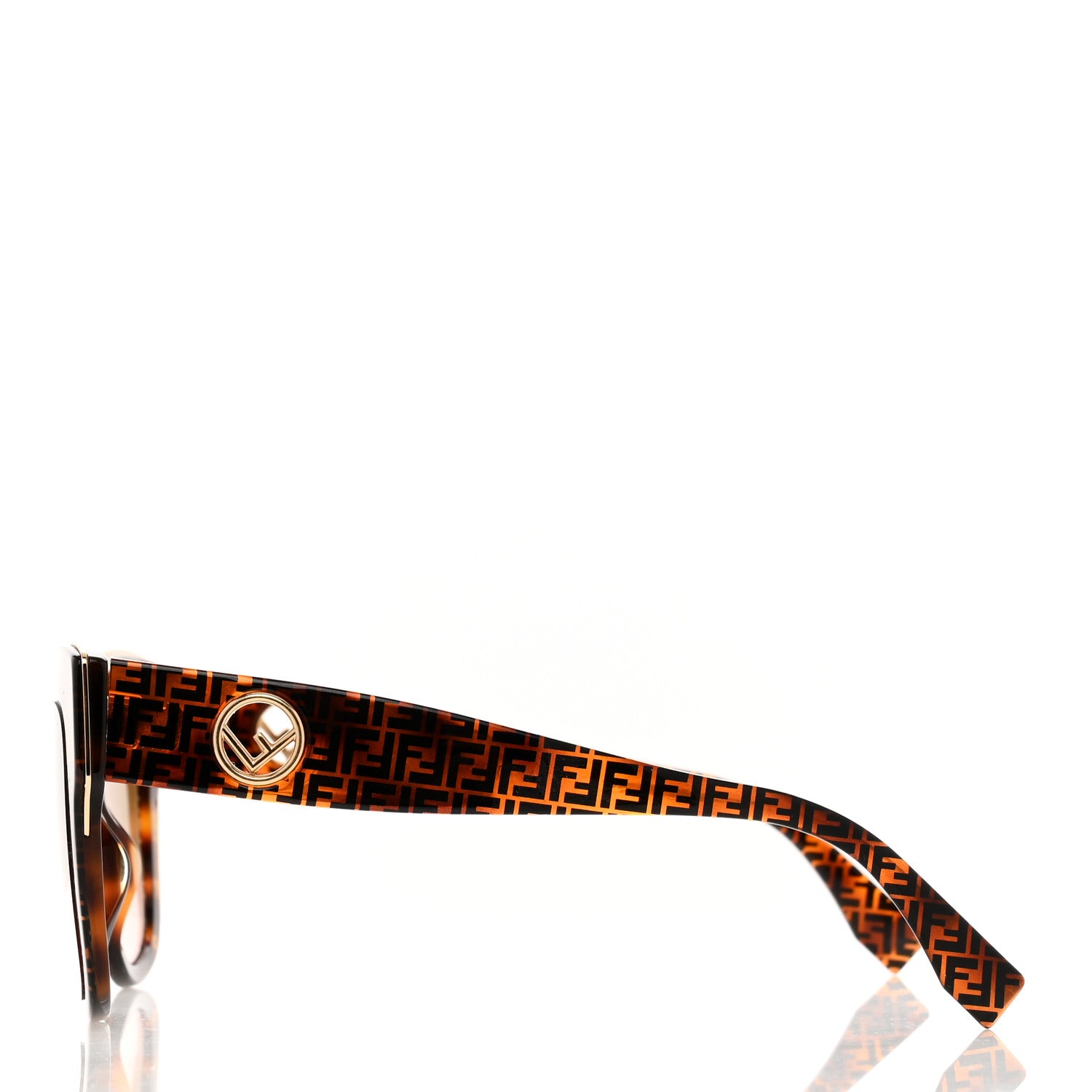Fendi Acetate F is Fendi FF Cat Eye Sunglasses FF 0359/G/S Havana 3 of 6