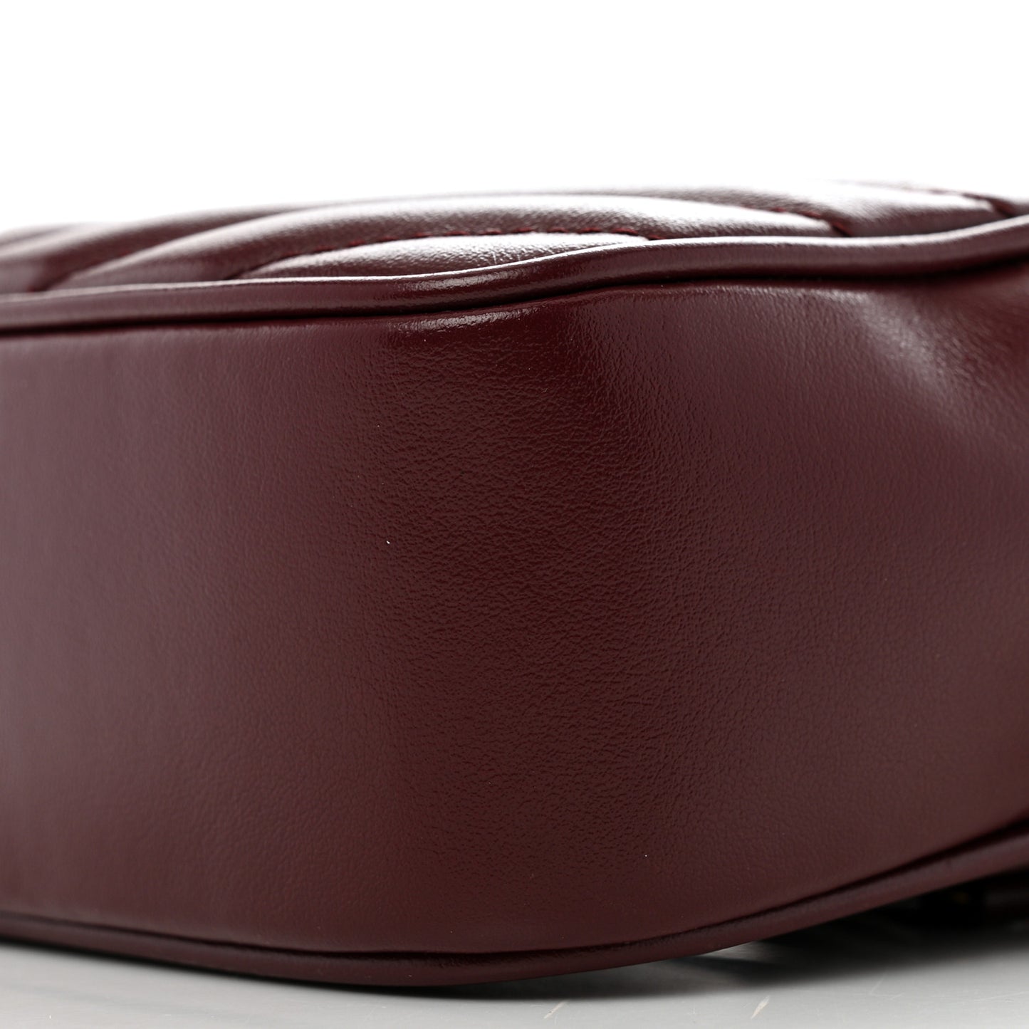 Calfskin Matelasse Monogram Lou Belt Bag Dark Legion Red