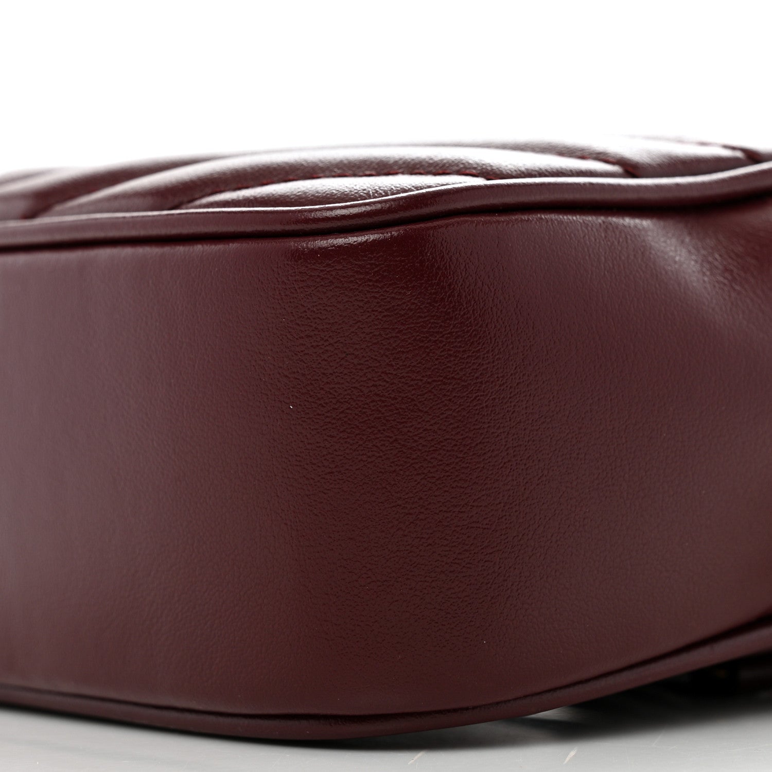 Saint Laurent Calfskin Matelasse Monogram Lou Belt Bag Dark Legion Red 10 of 13
