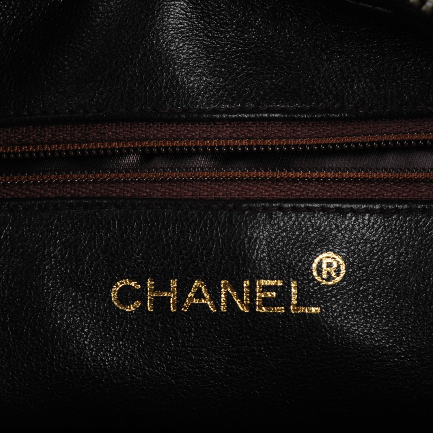Chanel Lambskin Chevron Tassel Camera Case Brown 6 of 7
