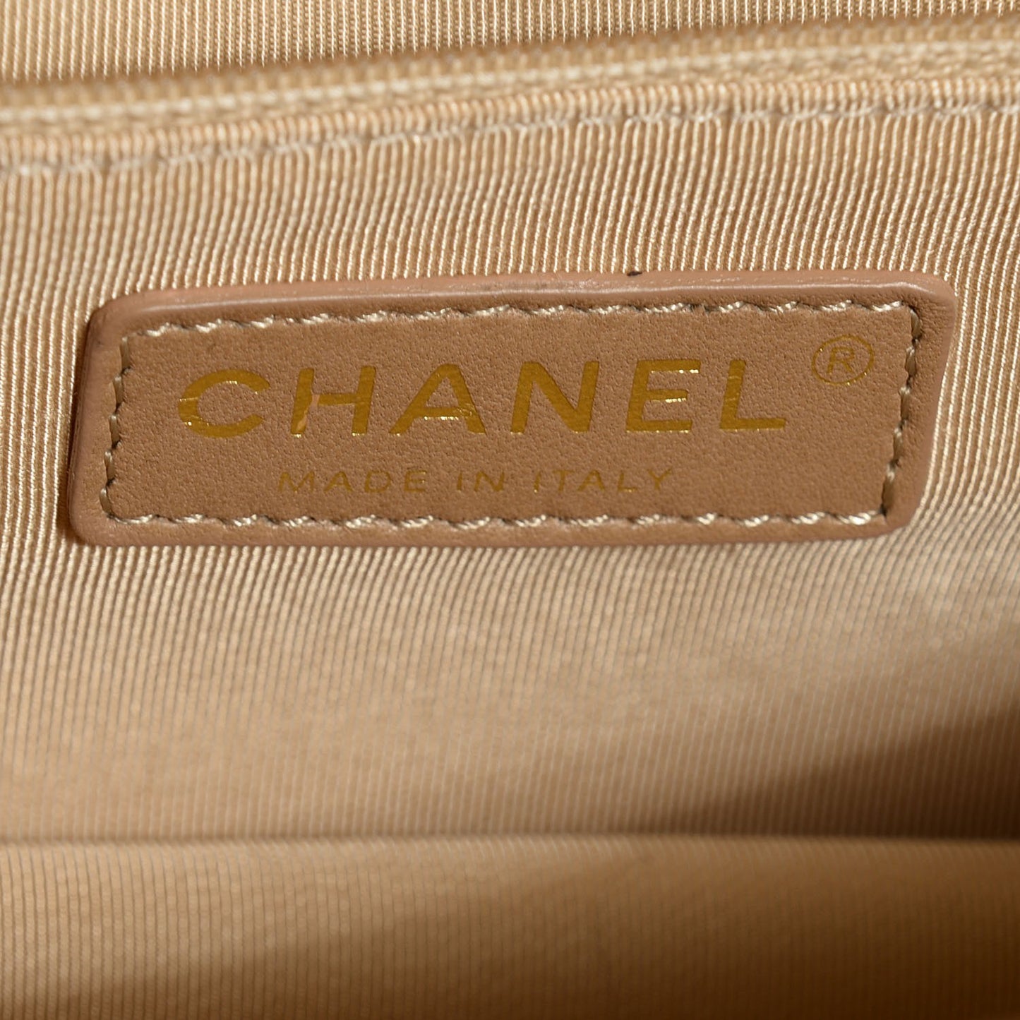 Calfskin Chevron Gabrielle Flap Brown