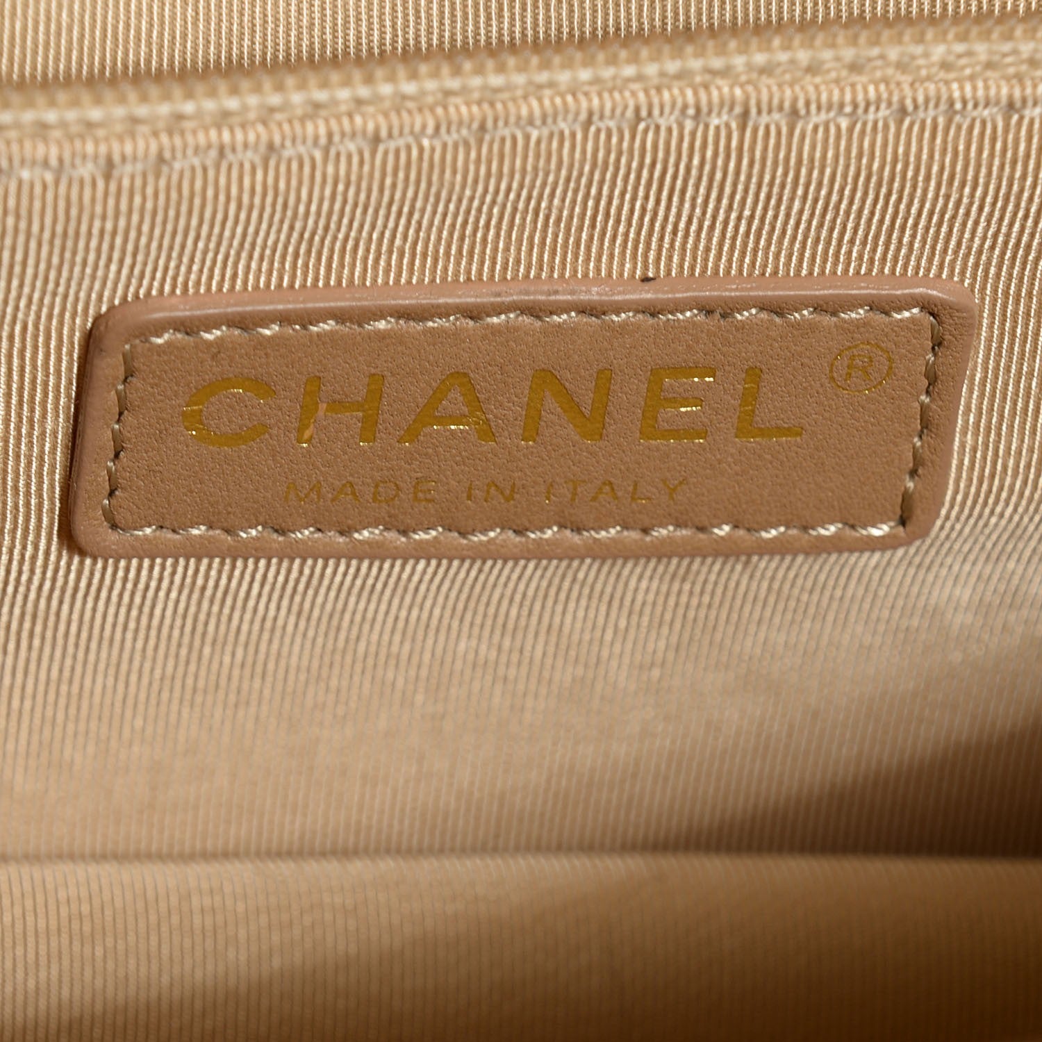 Chanel Calfskin Chevron Gabrielle Flap Brown 7 of 8