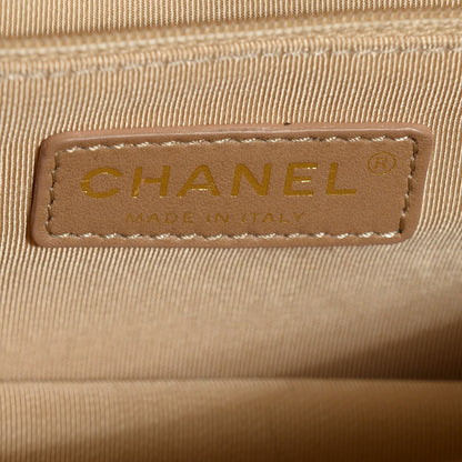 Chanel Calfskin Chevron Gabrielle Flap Brown 7 of 8