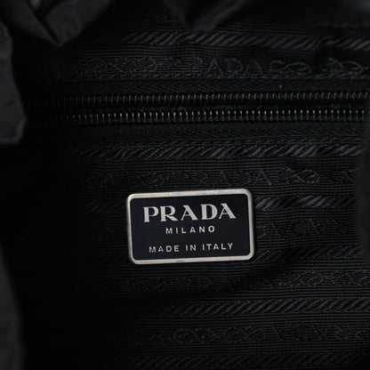 Prada Nylon Vela Medium Cinch Backpack Black 6 of 9